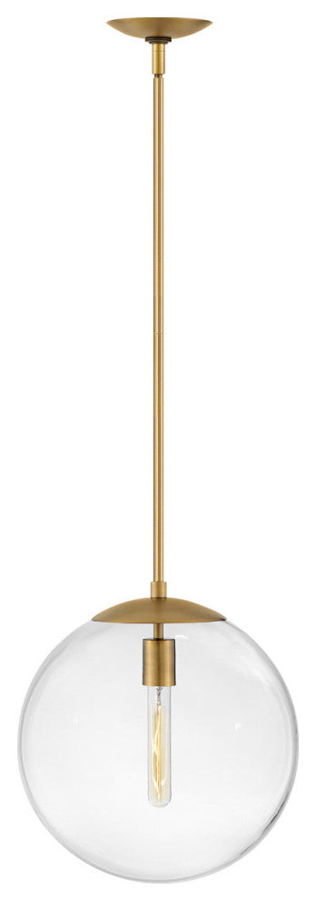 Hinkley Lighting 3744 Warby 1 Light 14"W Pendant - Heritage Brass