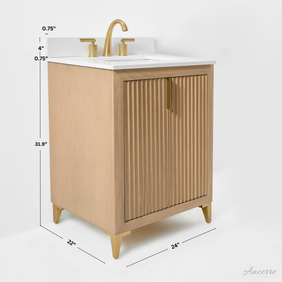 Turlington Bath Vanity Set, Oak, 24"