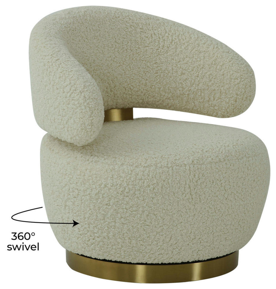 TOV Furniture Austin Faux Shearling Chair