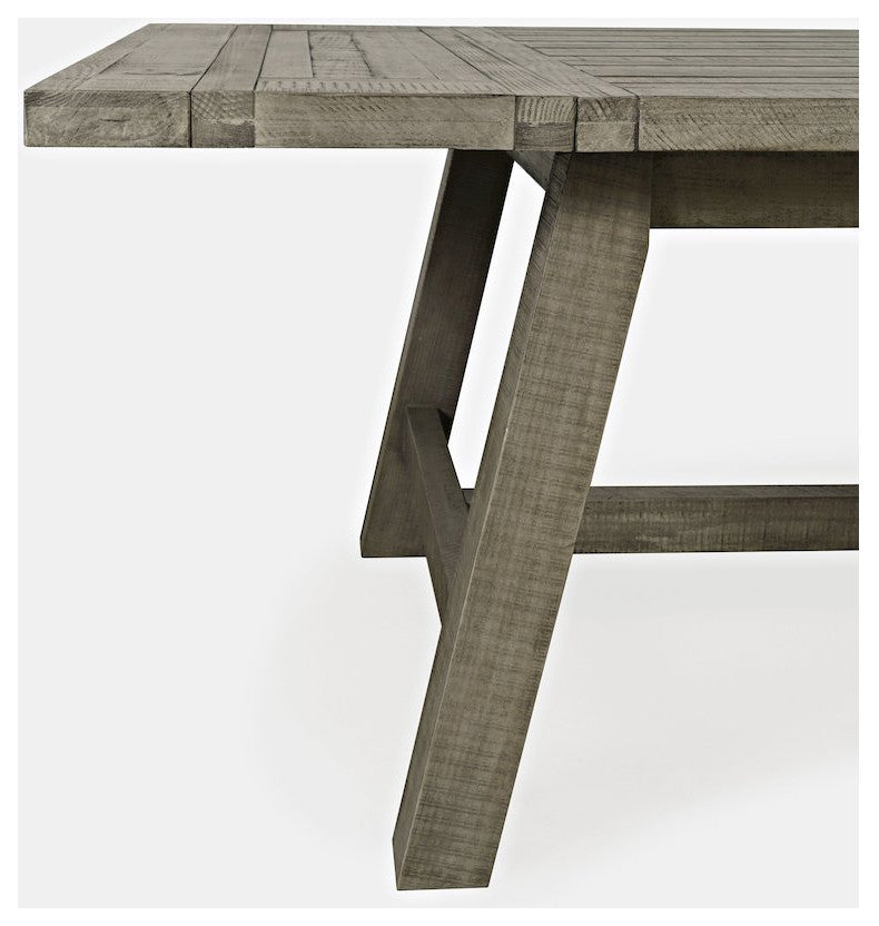 Solid Wood 127 Trestle Dining Table
