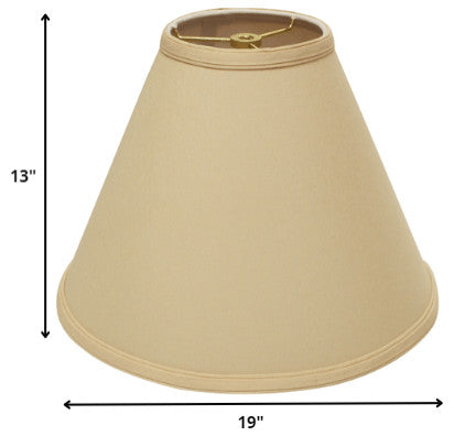 19" Slate Gray Deep Cone Slanted No Slub Lampshade