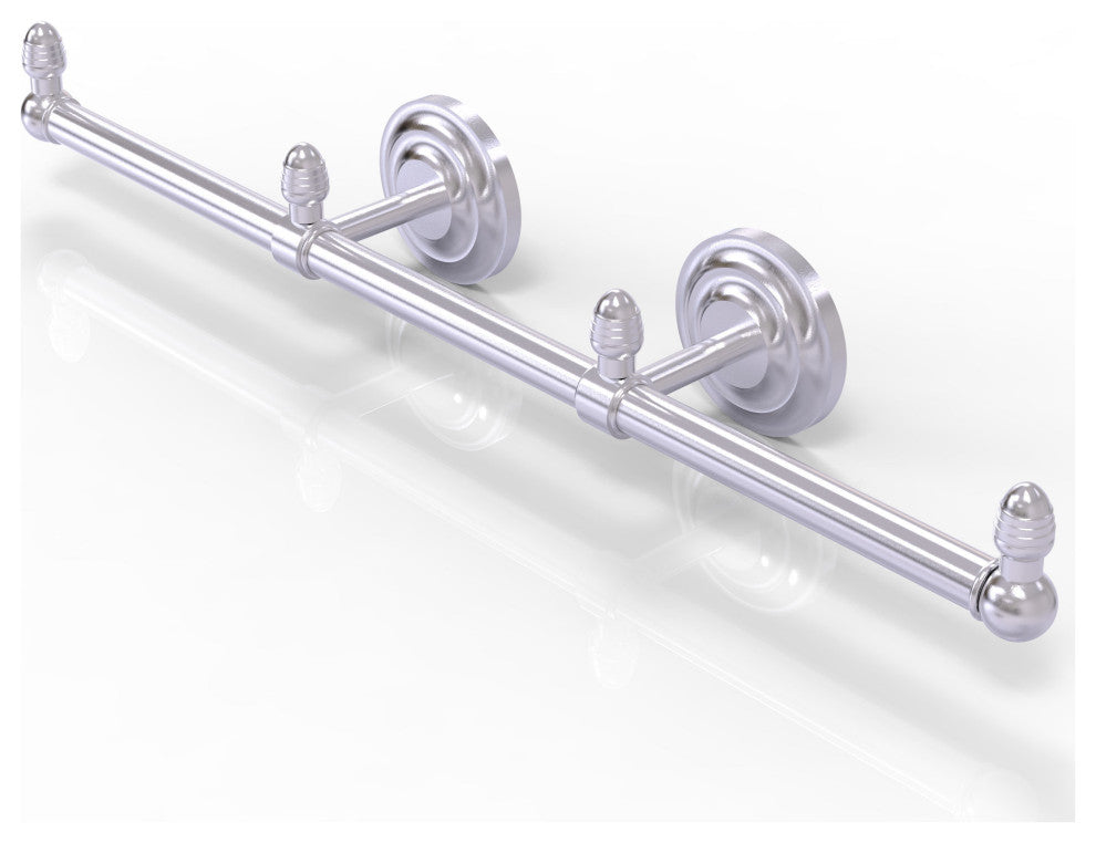 Que New 3 Arm Guest Towel Holder, Satin Chrome