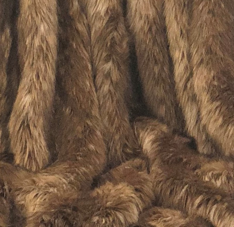 Plutus Faux Mountain Coyote Handmade Throw Blanket, 48 X 60, Single Sided