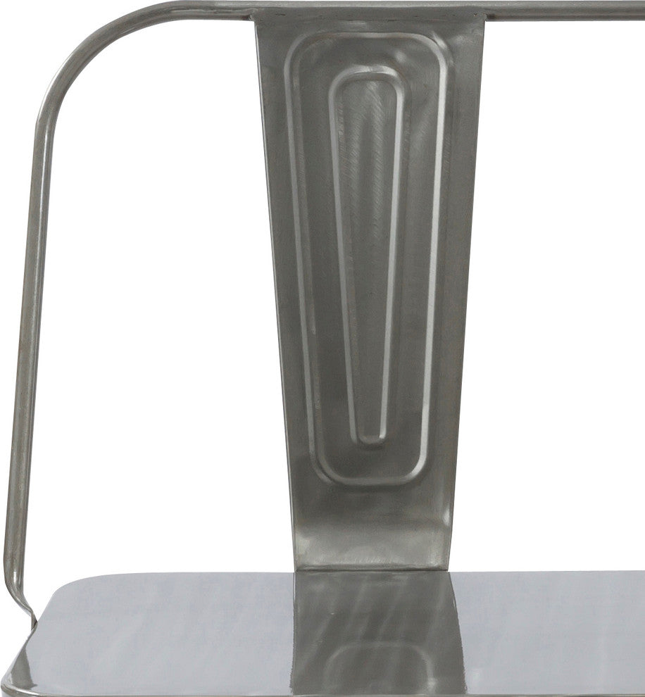 Rooney Metal Dining Bench, Gunmetal