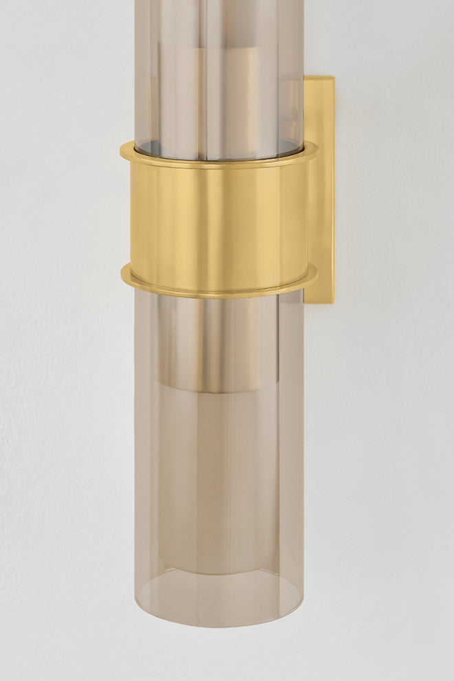 Corbett Lighting Granada Wall Sconce, Vintage Polished Brass, 4.25"Dx21.5"H