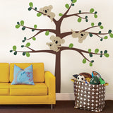 Tree Wall Decals With Koalas, Color Scheme B