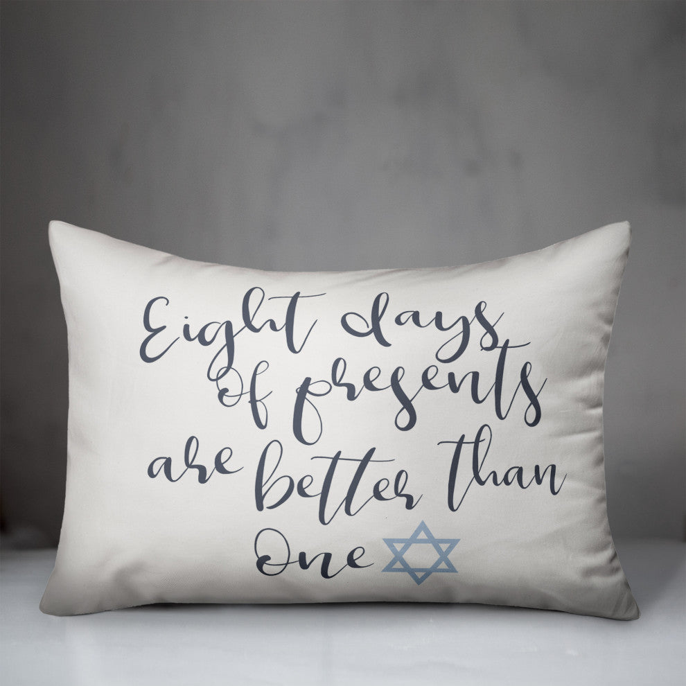 Eight Days of Presents 14"x20" Throw Pillow Cover