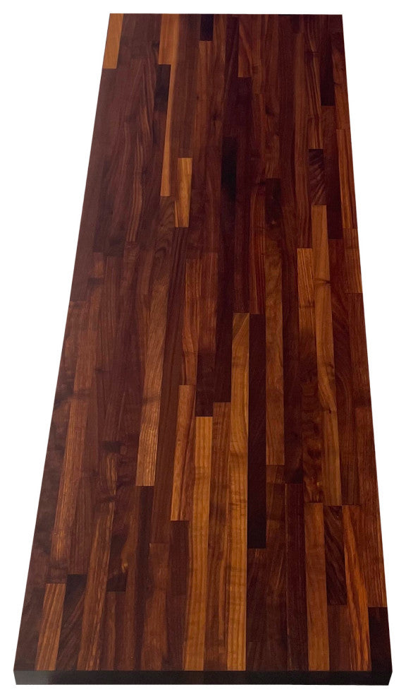 Sturdy 18" Deep Butcher Block Countertop, Walnut, 18" X 72"