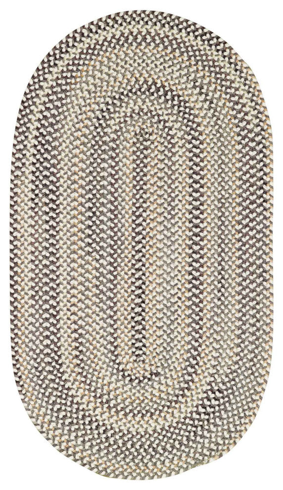 Capel Sherwood Forest Smoke 0980_300 Braided Rugs - 4' X 6' Oval