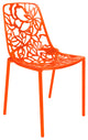 LeisureMod DC23OR Modern Devon Aluminum Chair