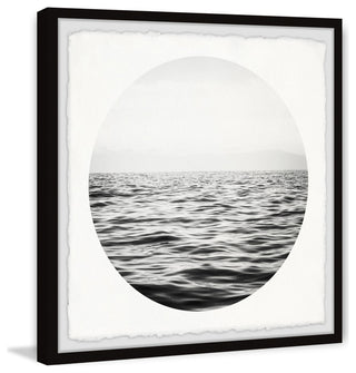 "Deep Dark Sea" Framed Painting Print, 24x24