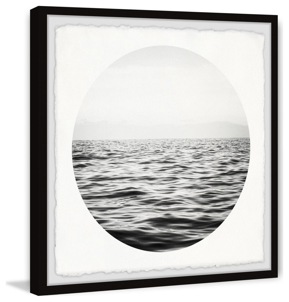 "Deep Dark Sea" Framed Painting Print, 24x24