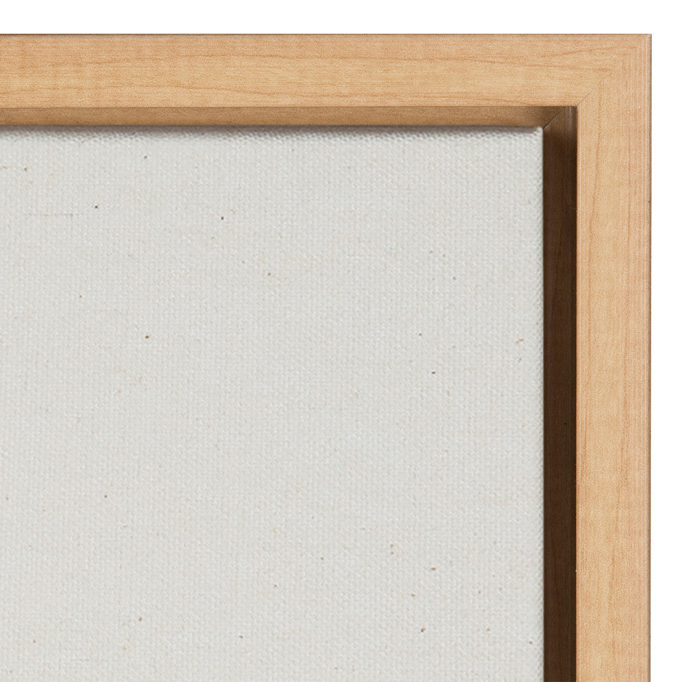 Sylvie Cheerful Rainbow Frame Canvas by The Creative Bunch Studio, Natural 18x40