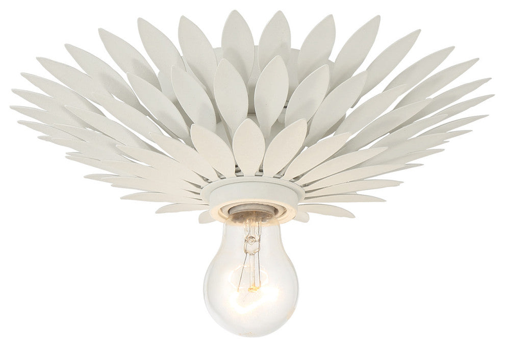 Crystorama Lighting Group 500 Broche 11"W Semi-Flush Ceiling - Matte White