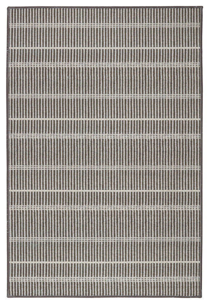 Bunny Williams x Dash & Albert Samson Oak Machine Washable Rug, Brown, 8' x 10'