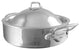 Mauviel M'Elite Hammered Rondeau With Lid & Cast Stainless Steel Handles, 3.2-qt