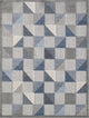 Calla Scope Indoor/Outdoor Rug, Blue, 2'2 X 4'