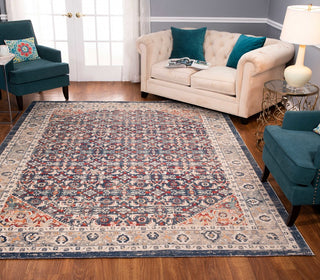 Noori Rug Low-Pile Garry Blue/Grey Rug