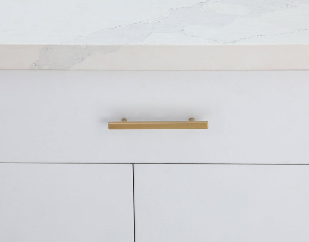 5" Center To Center Brass Modern Zinc Alloy Cabinet Pull, Pack