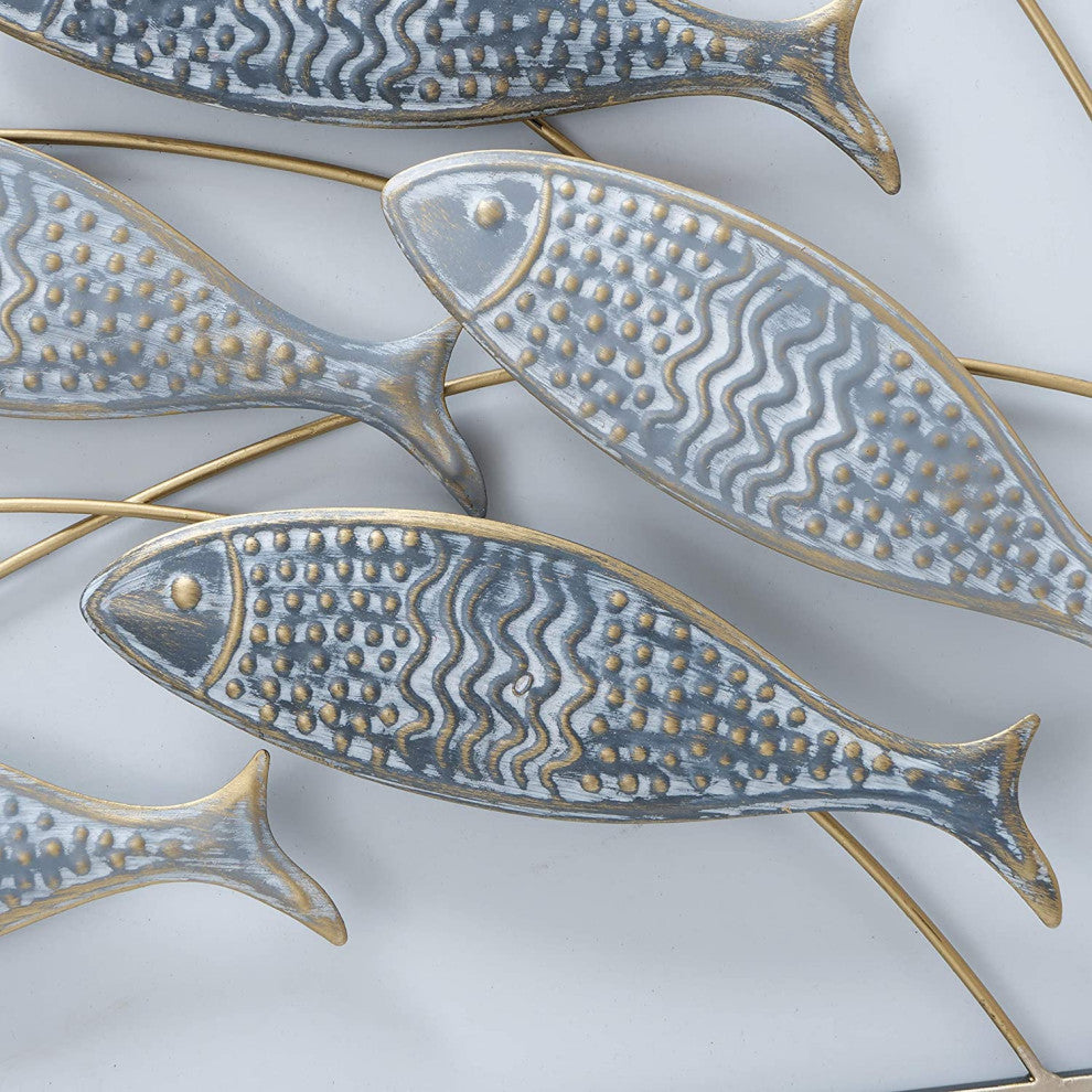 Shoal of Fish Metal Wall Decor, 19.75"