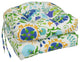 16" Polyester Outdoor U-Shaped Tufted Chair Cushions, Set of 6, Sahalie Opal