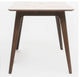 GDF Studio Elsinore Finished Wood Dining Table, Natural Walnut