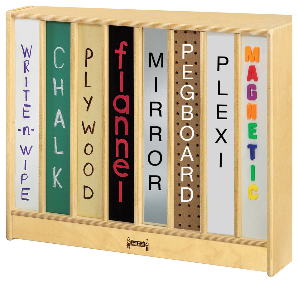 Jonti-Craft 8 Cubbie-Tray Mobile Unit With Colored Trays