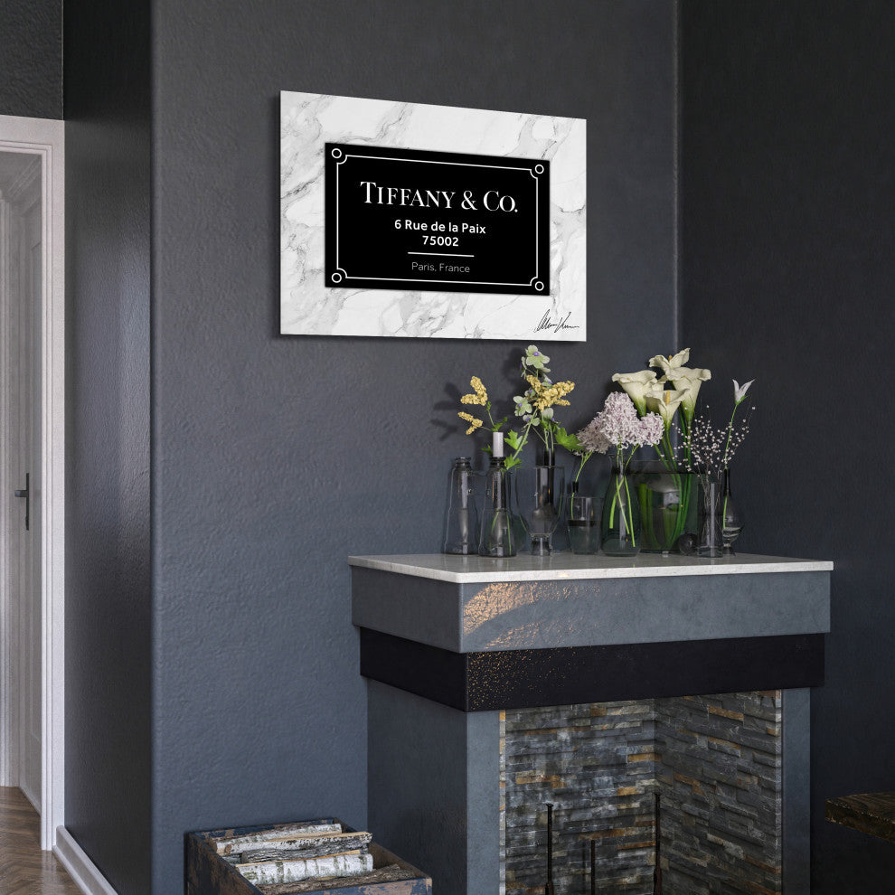 "Prestige T" Frameless Free Floating Reverse Printed Tempered Glass Wall Art