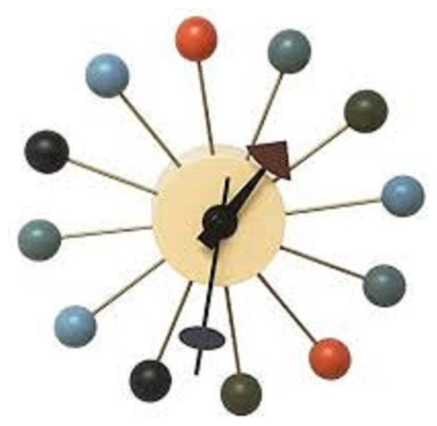 Mid-Century Design Color Bubble Wall Clock