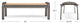 Harper All-Weather Aluminum, Poly-Resin 55" Dining Bench
