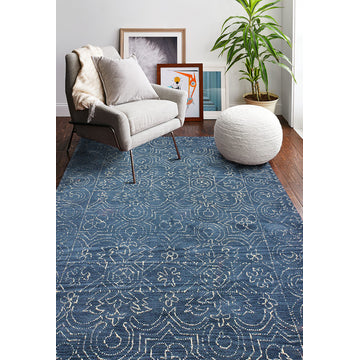 Bashian Fenwich Area Rug, Azure, 2.6''x8''