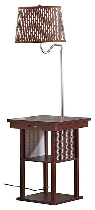 Brightech - Madison LED Floor Lamp with USB Charging Ports - Mid Century Modern,