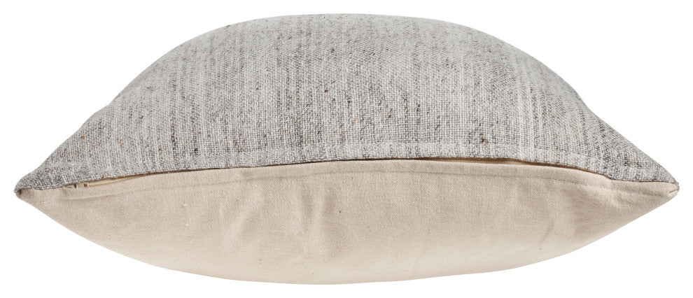 Distressed Gray Blend Throw Pillow