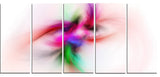 Colorful Electromagnetic Field, Abstract Wall Art Canvas, 60"x28", 5 Panels