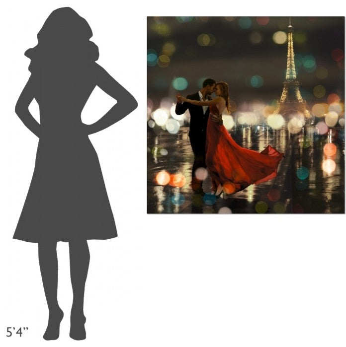 "Midnight in Paris" Stretched Canvas Giclee by Dianne Loumer, 40x40"