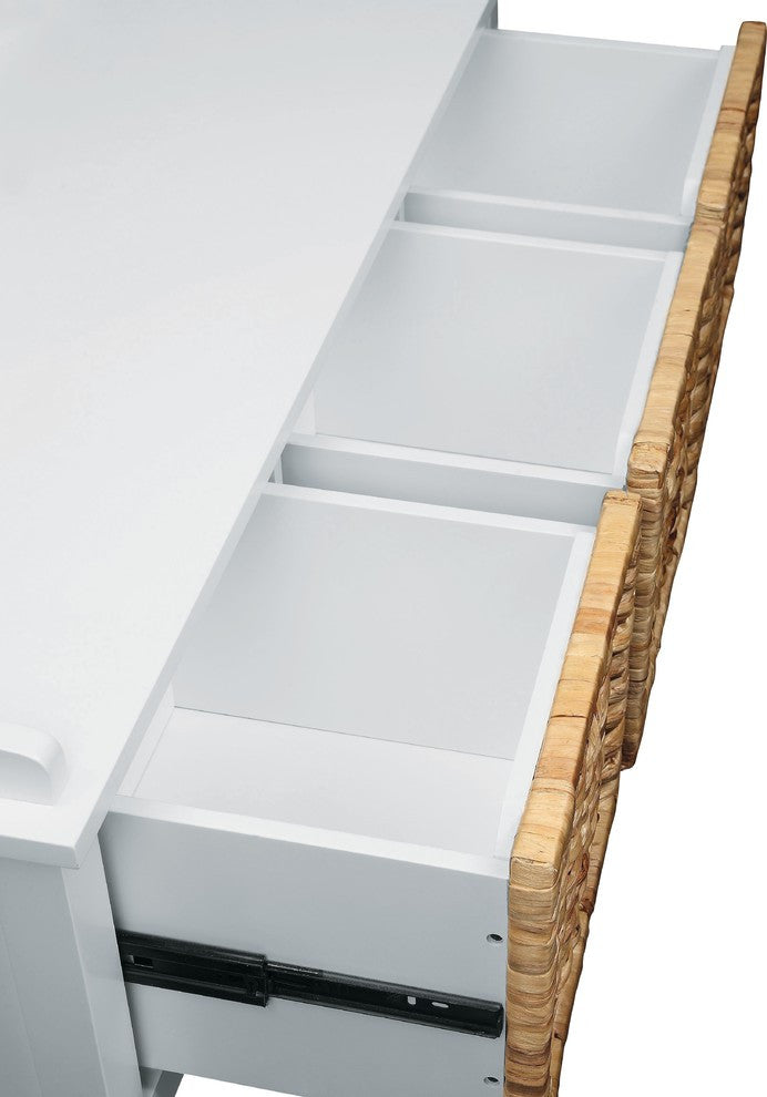 Flavius Storage Bench, White