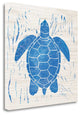 "Sea Creature Turtle Blue" By Courtney Prahl, Giclee on Gallery Wrap Canvas