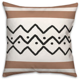 Zig Zag Dots 18x18 Spun Poly Pillow