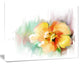 Beautiful Yellow Flower Drawing, Extra Large Floral Wall Art, 40"x30"