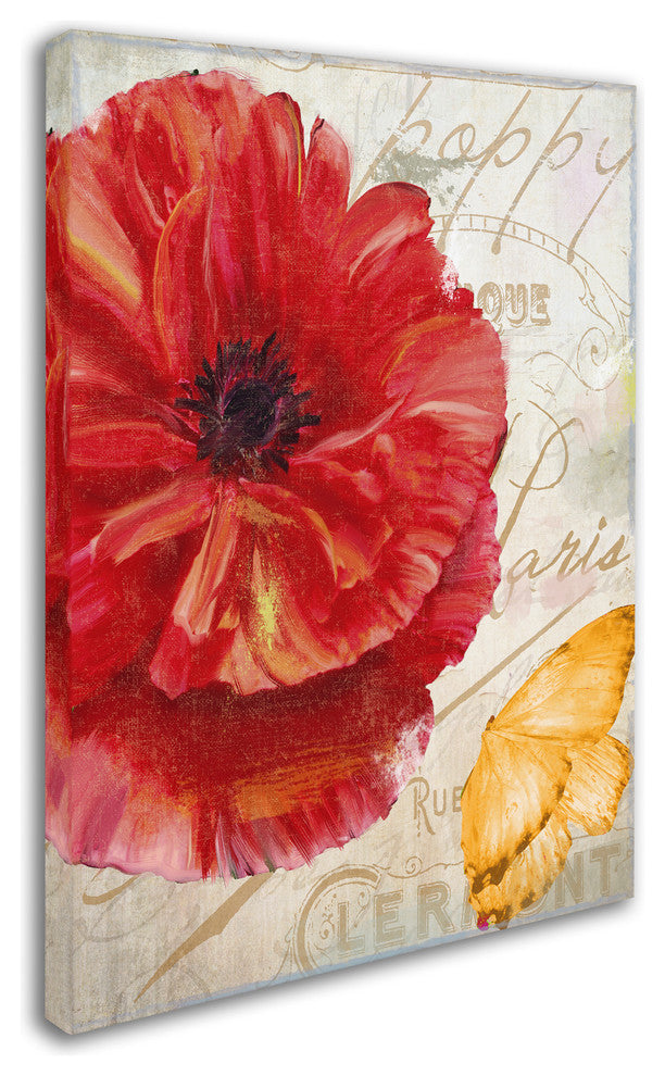 Color Bakery 'Red Poppy' Canvas Art, 14x19