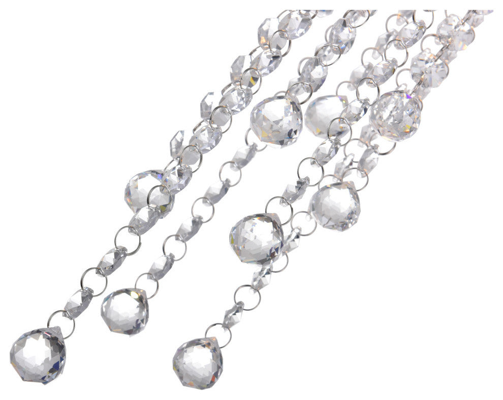 Extended 3 Light Multi Light Pendant With Chrome Finish