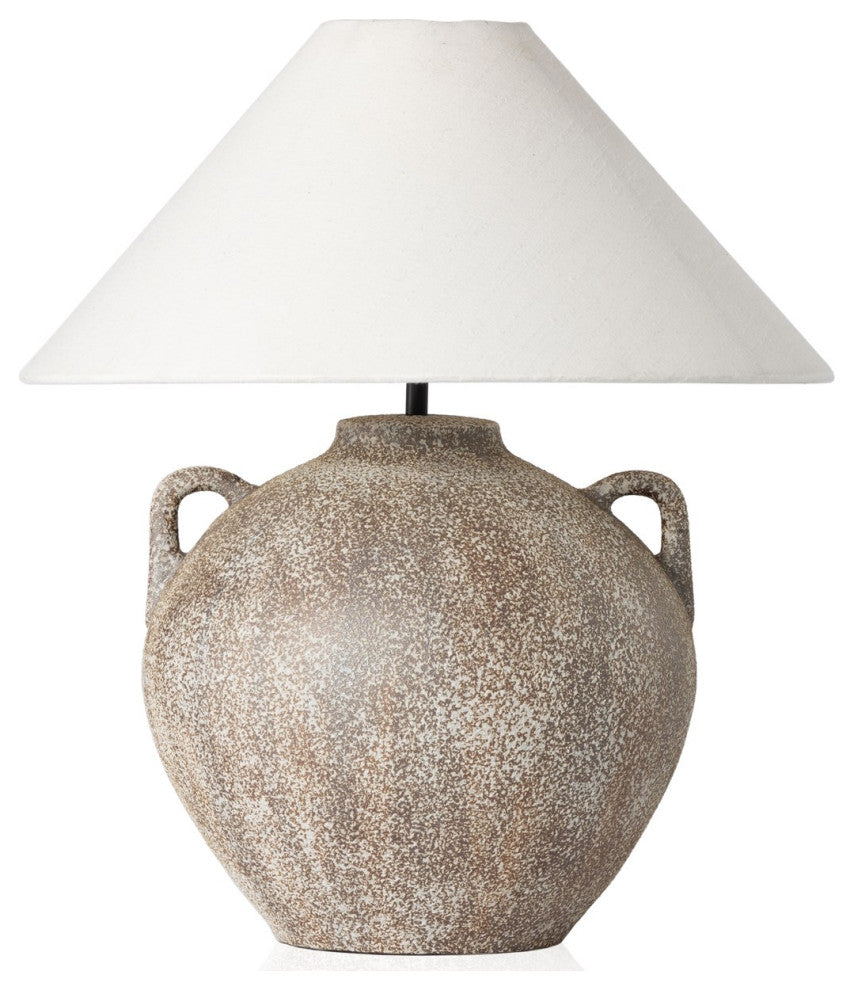 Mays Table Lamp-Vintage Brown Ceramic