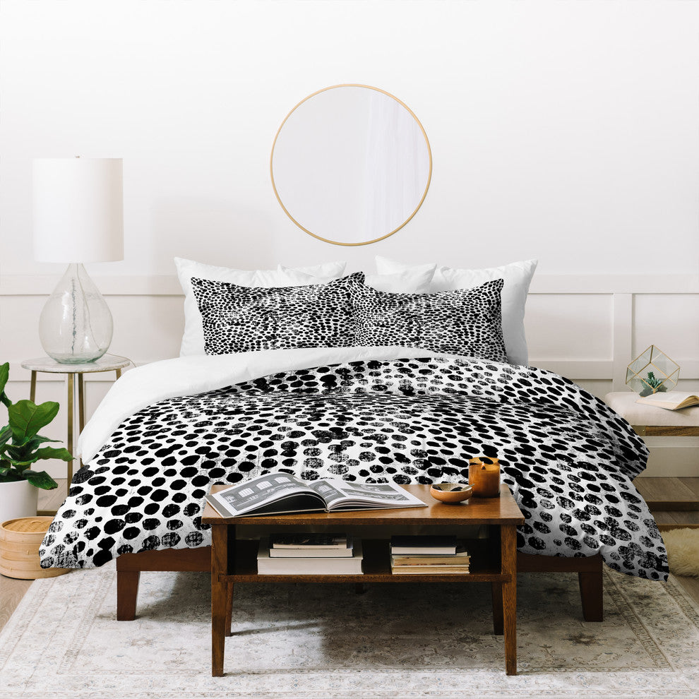 Susanne Kasielke 4 Dotted Circles Duvet Cover Set, Twin XL