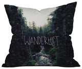 Leah Flores Wanderlust 1 Throw Pillow, 16"x16"