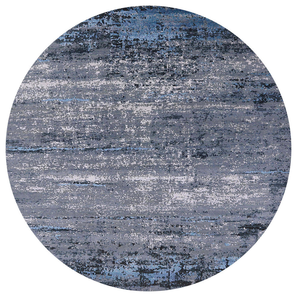 Ahgly Company Indoor Round Mid-Century Modern Area Rugs, 7' Round