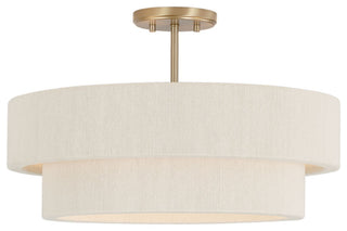 Capital Lighting Delaney 4-Light Pendant 349841MA Matte Brass