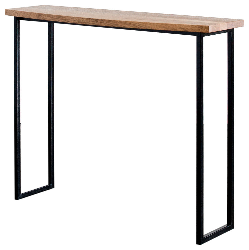 Gina Console Table, Natural Walnut