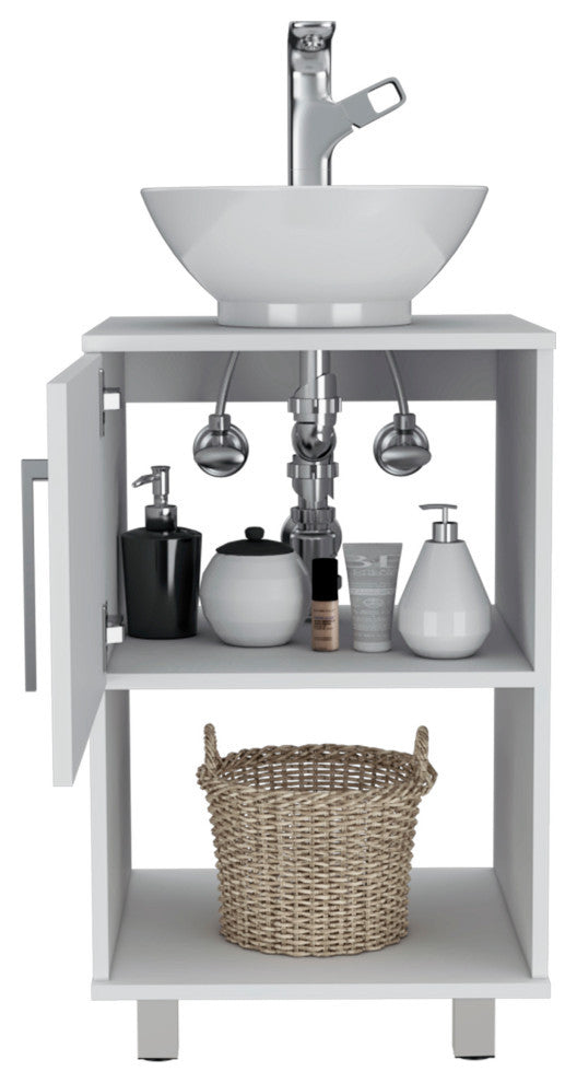 Malibu Single Bathroom, White