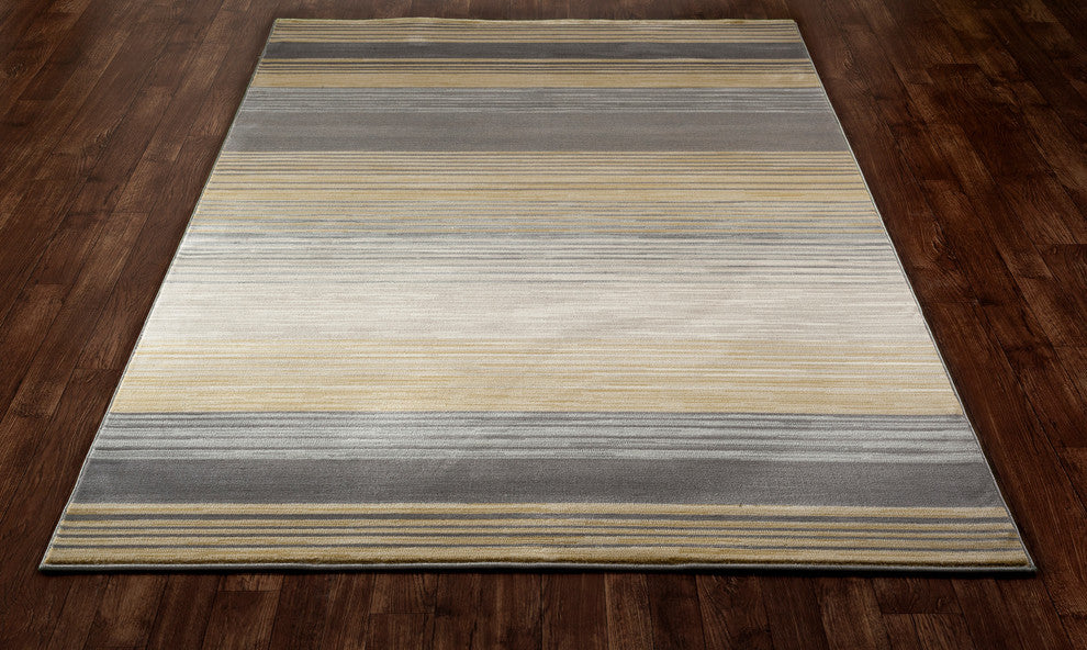 Bastille Heathered Stripe Light Yellow 10'11"x15'Area Rug