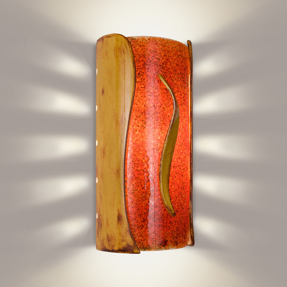Flare Wall Sconce, Desert Blaze and Fire, Bulb Type: E12